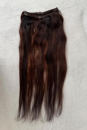 Clip in vlasy ludske 60 cm, 