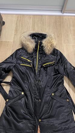 Zimná bunda s pravou kozusinou, xxl