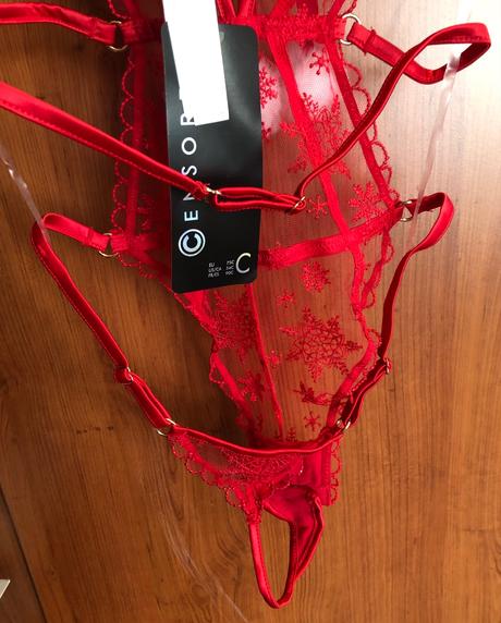 Nové červené sexy čipkované push-up body, 75 c, new yorker,75c