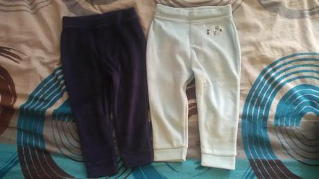 Velúrové tepláky 2ks modre,bledomodré, lupilu,80