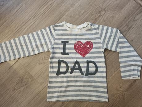 Tričko i love dad 104/110, bonprix,104