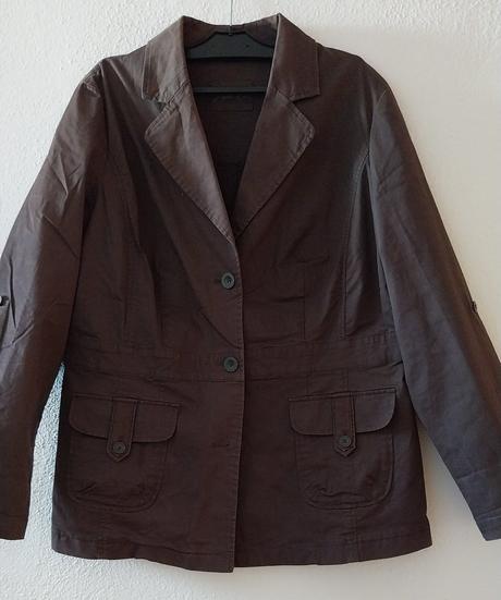 Hnedý jarný/jesenný kabátik, xl