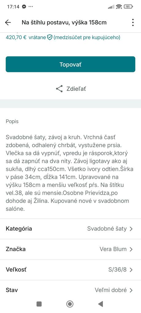 Svadobné šaty, s
