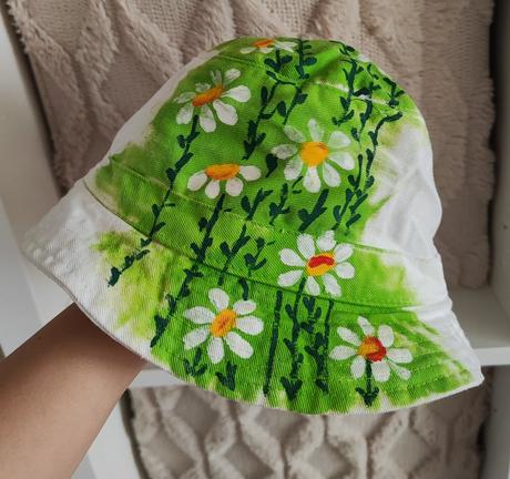 Letný klobúčik - ručne maľovaný, 98