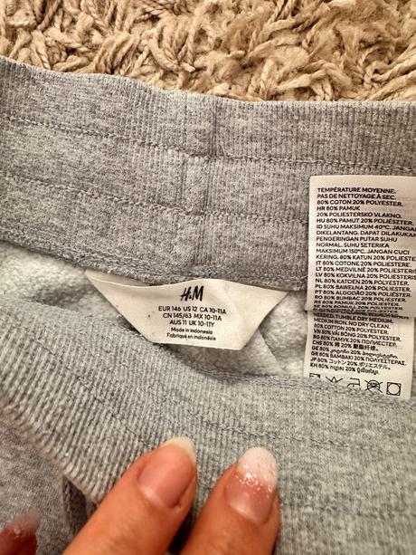 Teplaky bledosive, h&m,146