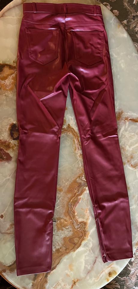 Zara kožené nohavice, zara,xs
