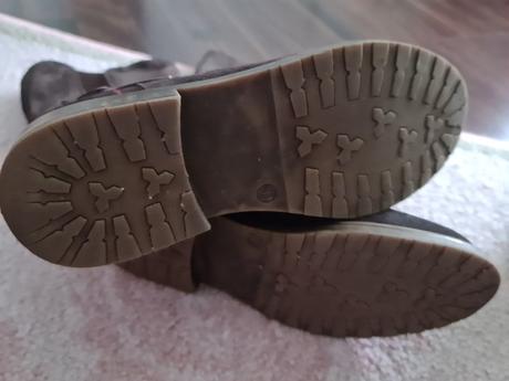 Hnede kozene vysoke cizmy, 33