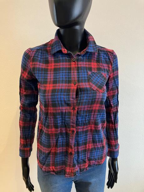 Dievčenská kockovaná košeľa h&m (152), h&m,152