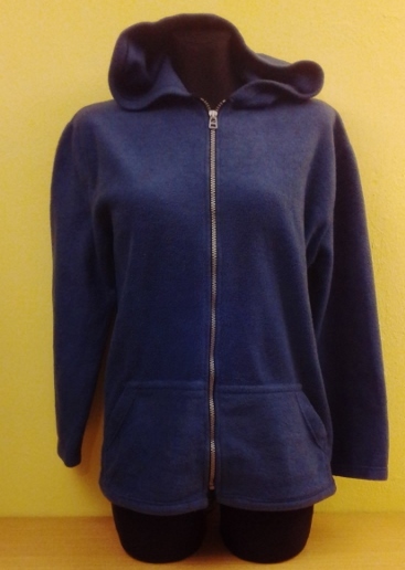 Dámska fleesová mikina s kapucňou, s