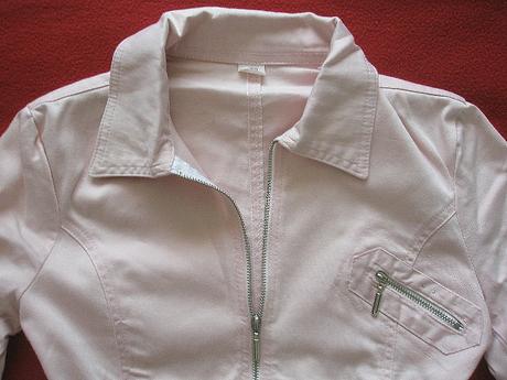 Svetloružová bunda veľ. 152, 152