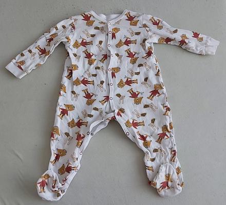Bavlnený overal/pyžamko s nožičkami 86, pepco,86