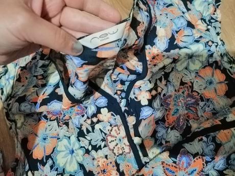 Kvetinová blúza s vysivkou, new look,42