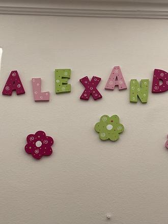 Drevenne pismenka alexandra, 