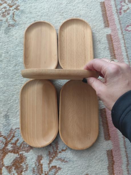 Drevené dezertné tanieriky, 