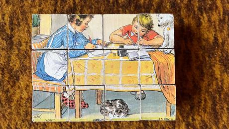 Retro drevené kocky, 