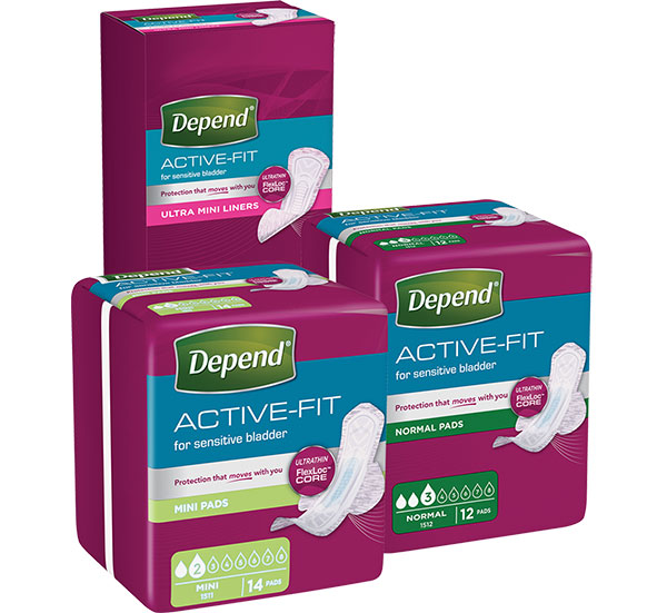 Súťažte o diskrétne výrobky Depend Active Fit Modrý koník