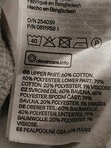 Ružovo sivá mikina, h&m, 146-152 cm, h&m,152