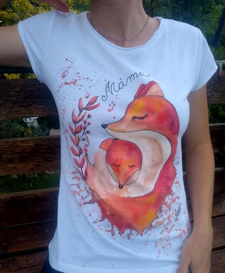 Maľované tričko mama, l / m / s / xl / xxl