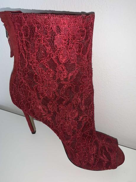 Kožené letné čižmy s čipkou, guess,37