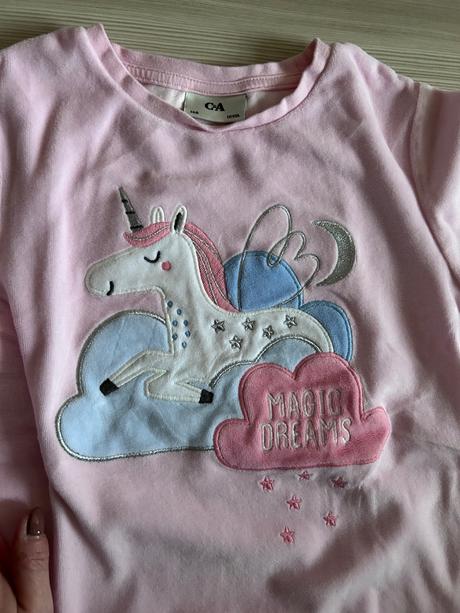 Velurove pyzamko, c&a,140