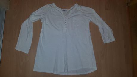 Biele bavlnené tričko, okay,42
