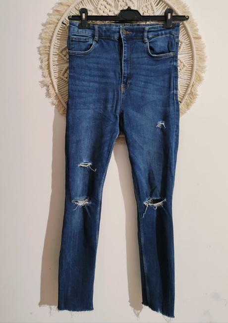 Džínsy s vysokým pásom zara, zara,m