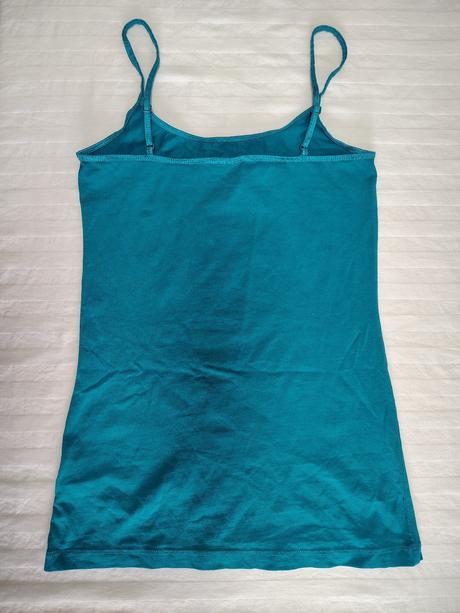 Dámsky tyrkysový elastický top, h&m, xs, h&m,xs