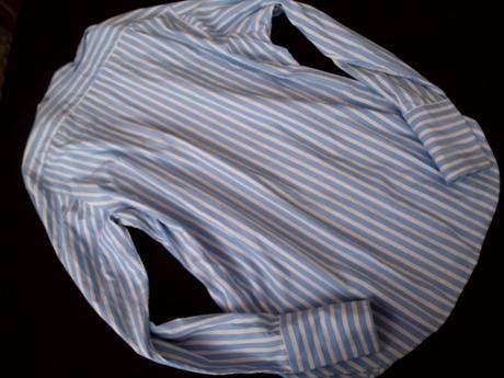 Pásik modrobiely  rl košeľa m-l, ralph lauren,l