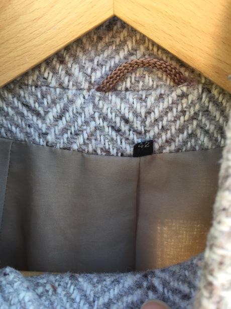 Melirovany vlneny kabat, c&a,42