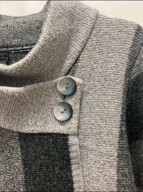 Teplý sivý akrylový kardigán, xl