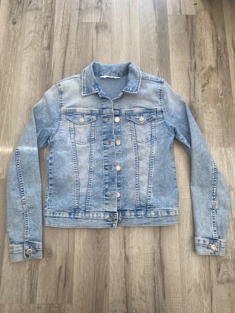 Riflová bunda, h&m,152