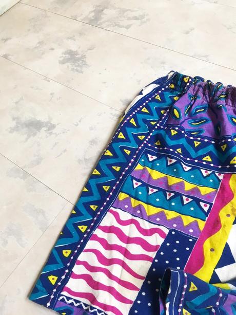 Tričkové etno kraťasy, l