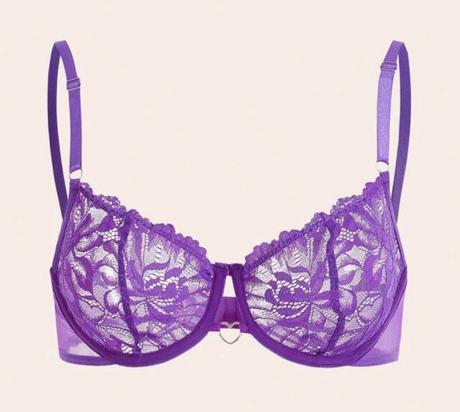 Podprsenka s kvetinovou čipkou., 70b