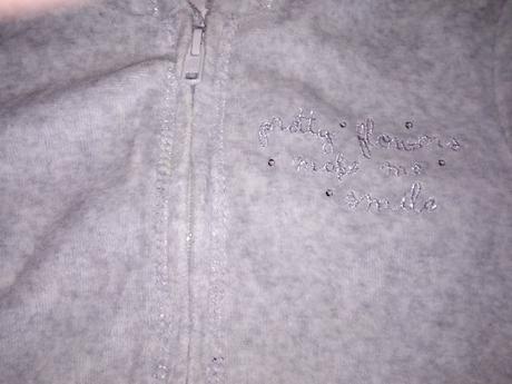 Šeda prechodna mikina s flitrami f&f 18-24m nová, f&f,86