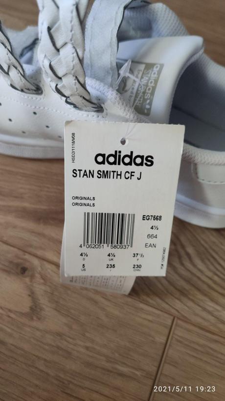 Kožené tenisky adidas stan smith, veľ. 37 1/3, adidas,37