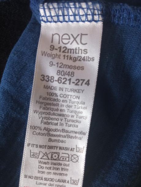 Chlapčenské tričko s otočnými flitrami (9-12mes.), next,80