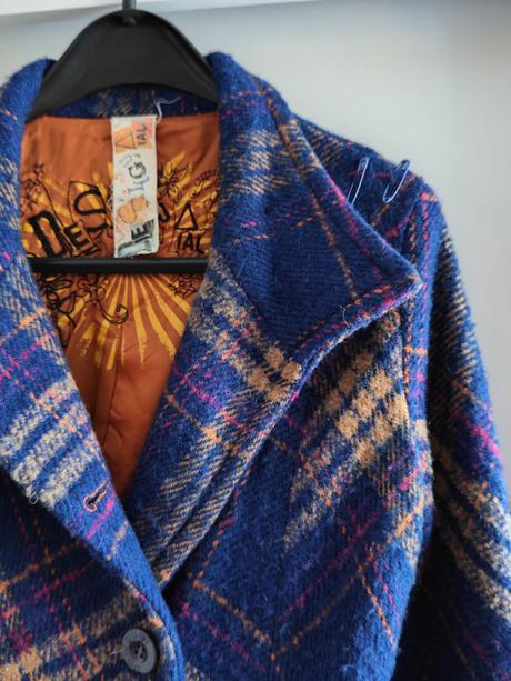Desigual originál moderny, trendy, štýlový kabat m, desigual,m