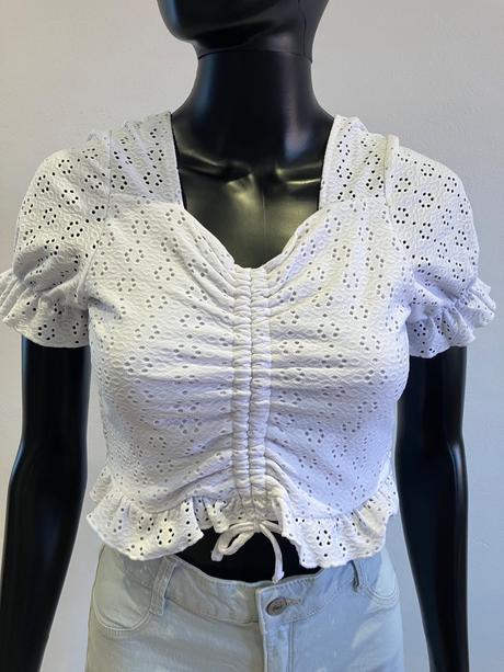 Dievčenské tričko biele terranova (152-158), terranova,152