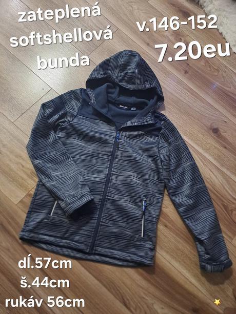 Zateplená softshellová bunda, 146