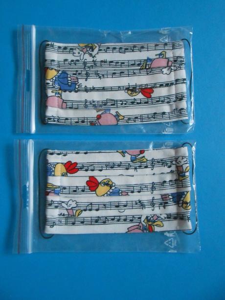 2x textilné rúško, 