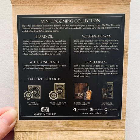 Set olejčekov na úpravu fúzov a brady,