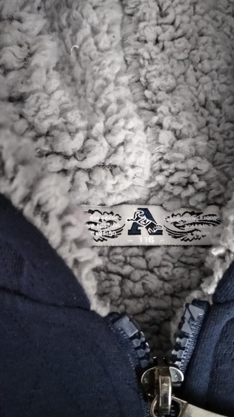 Zateplená hrubá mikina/ bunda, 116