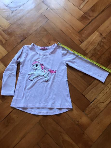 Bledoružové tričko s koníkom - veľ. 98, 98