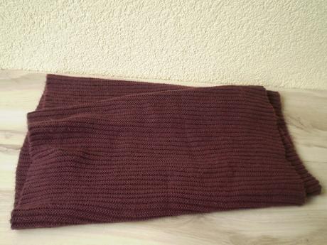 Fialový pletený šál, h&m,l