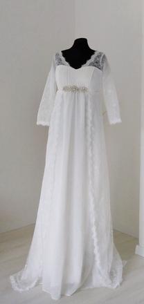 Svadobné šaty s čipkou 40-44, 40
