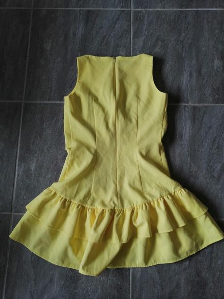 Jasnožlté šaty numoco, vs, s