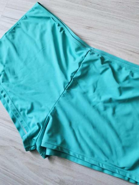 Tyrkysovo biele plavky/tankiny, v. 2xl, xxl