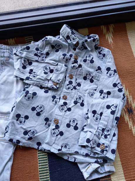 Zara riflicky plus košela & body, zara,74