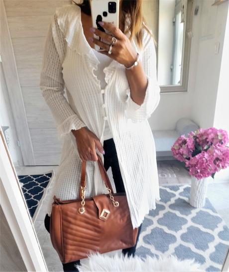 Romantický svetrík-prehozka-m/l, m