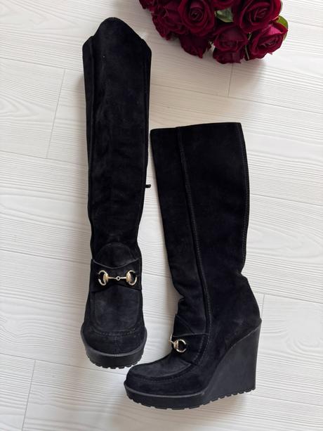 Gucci - semišové čižmy, gucci,40